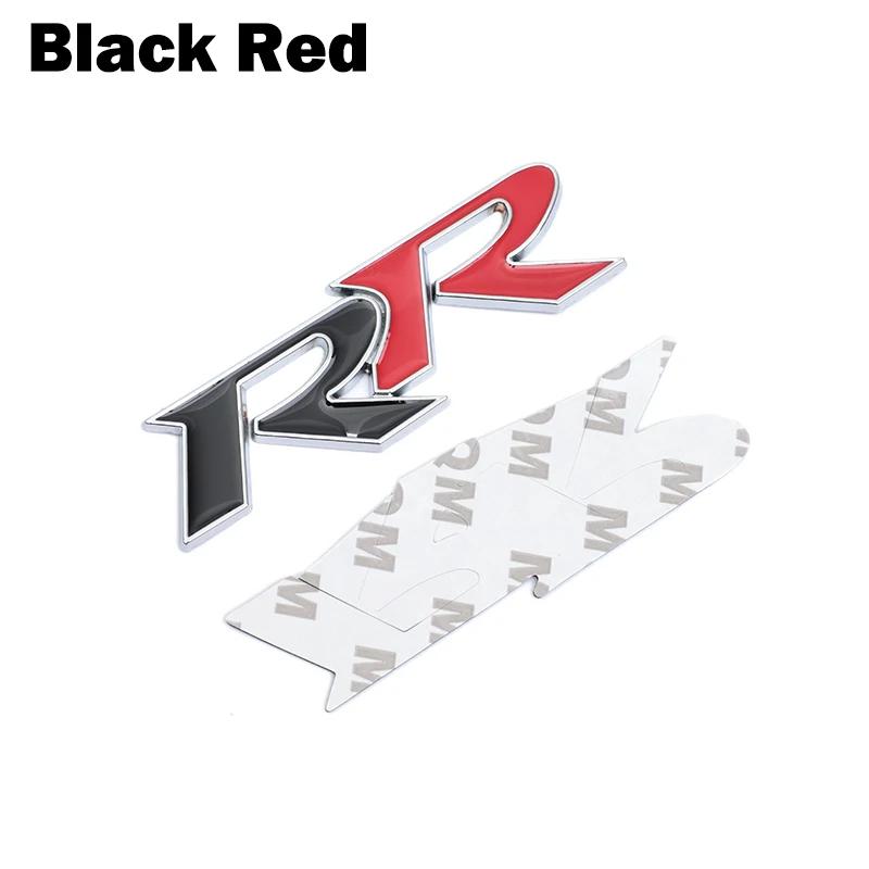API1 3D Metal RR Logo Car Stickers Emblem Trunk Badge Decals for Honda RR Civic Mugen Accord Crv City Hrv
