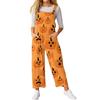 Women’s Loose Casual Sleeveless Jumpsuit Halloween Printed Jumpsuit Printed Jumpsuit
