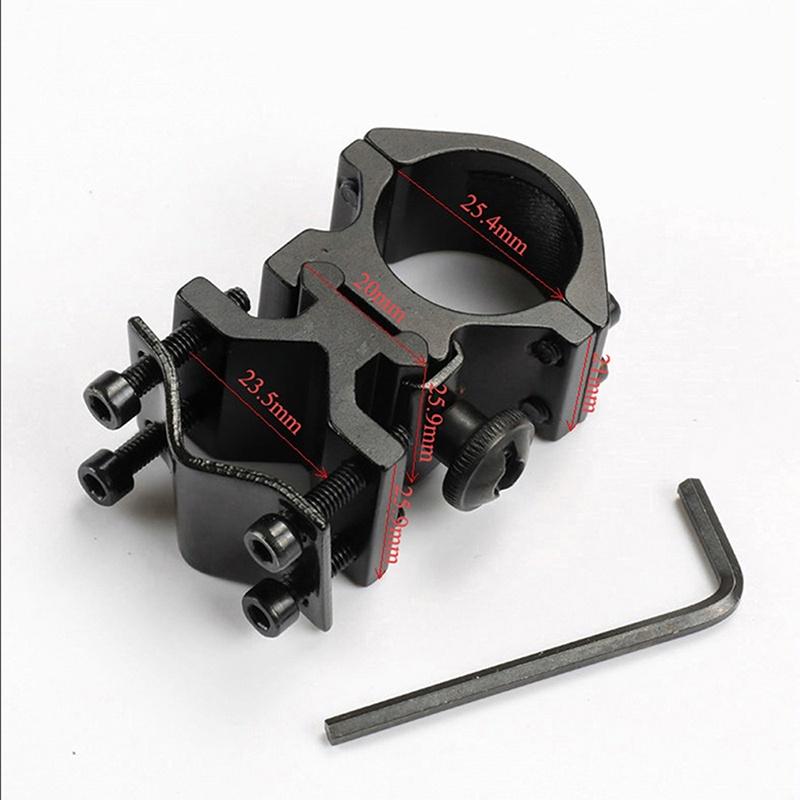 Tactical Hunting Rifle Optical Sight Bracket Flashlight Torch Clip Holder Support