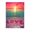 5D Diy Tree Diamond Painting Sunset Landscape Beach Round Full Diamond Mosaic Embroidery Cross Stitch Kit Household Goods Gifts