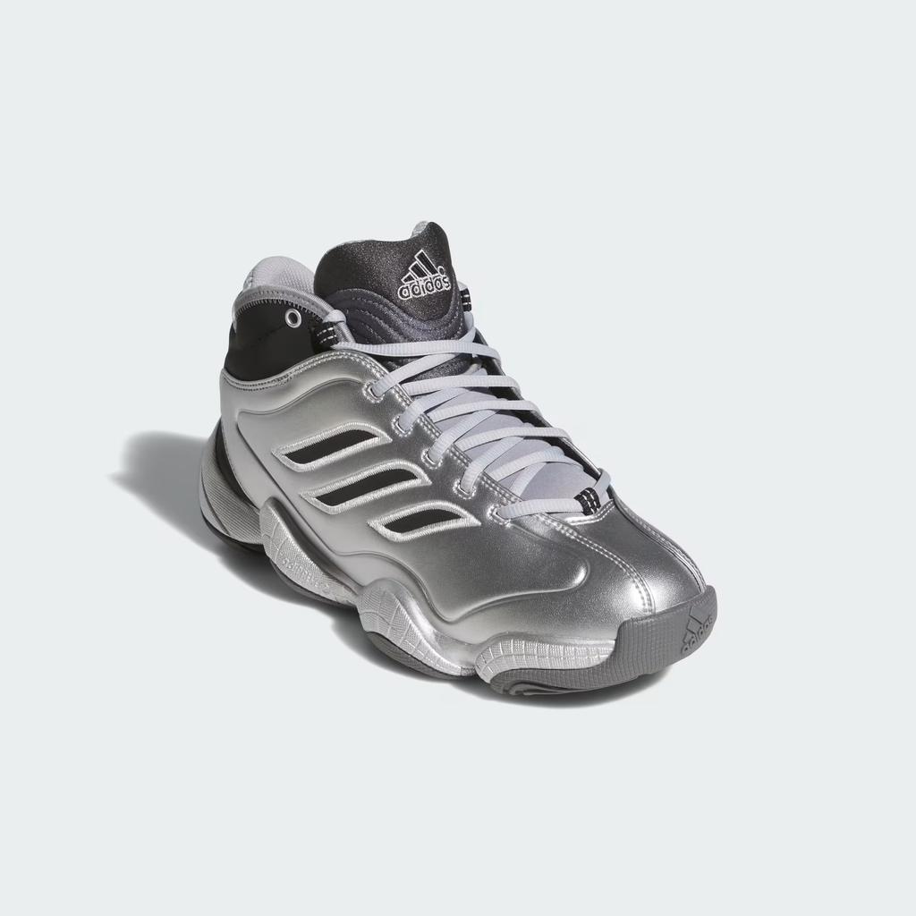 adidas Сумасшедшие 3 Серебристые Металлик Унисекс Кроссовки Серый Core-Black Halo-Silver JR9683