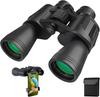 High Power Compact Waterproof Binoculars Telescope With Low Light Night Vision For Bird Watching Travel Football Games With Carrying Case And Strap