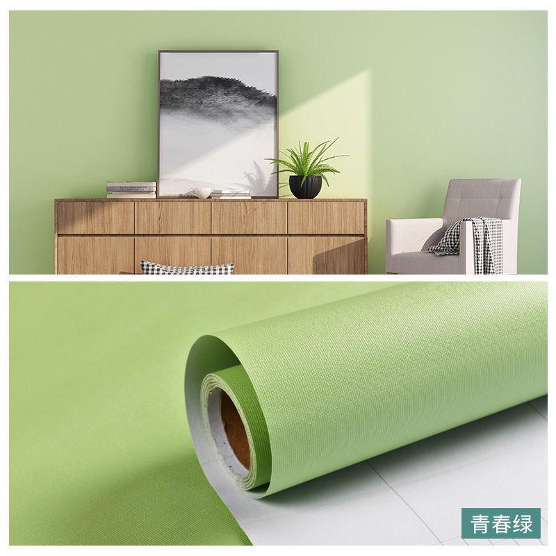 Макарон DIY Однотонные наклейки Самоклеящиеся Утолщенные Водонепроницаемые ПВХ Спальня Общежитие Шкаф Стена Ремонт Обои