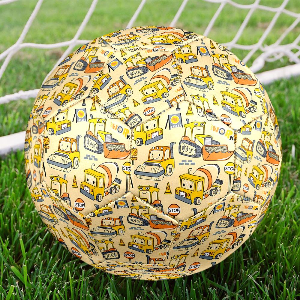 excavator Theme Size 5 Soccer Ball, Suitable for Both Indoor and Outdoor Matches, a Gift Suitable for Everyone.