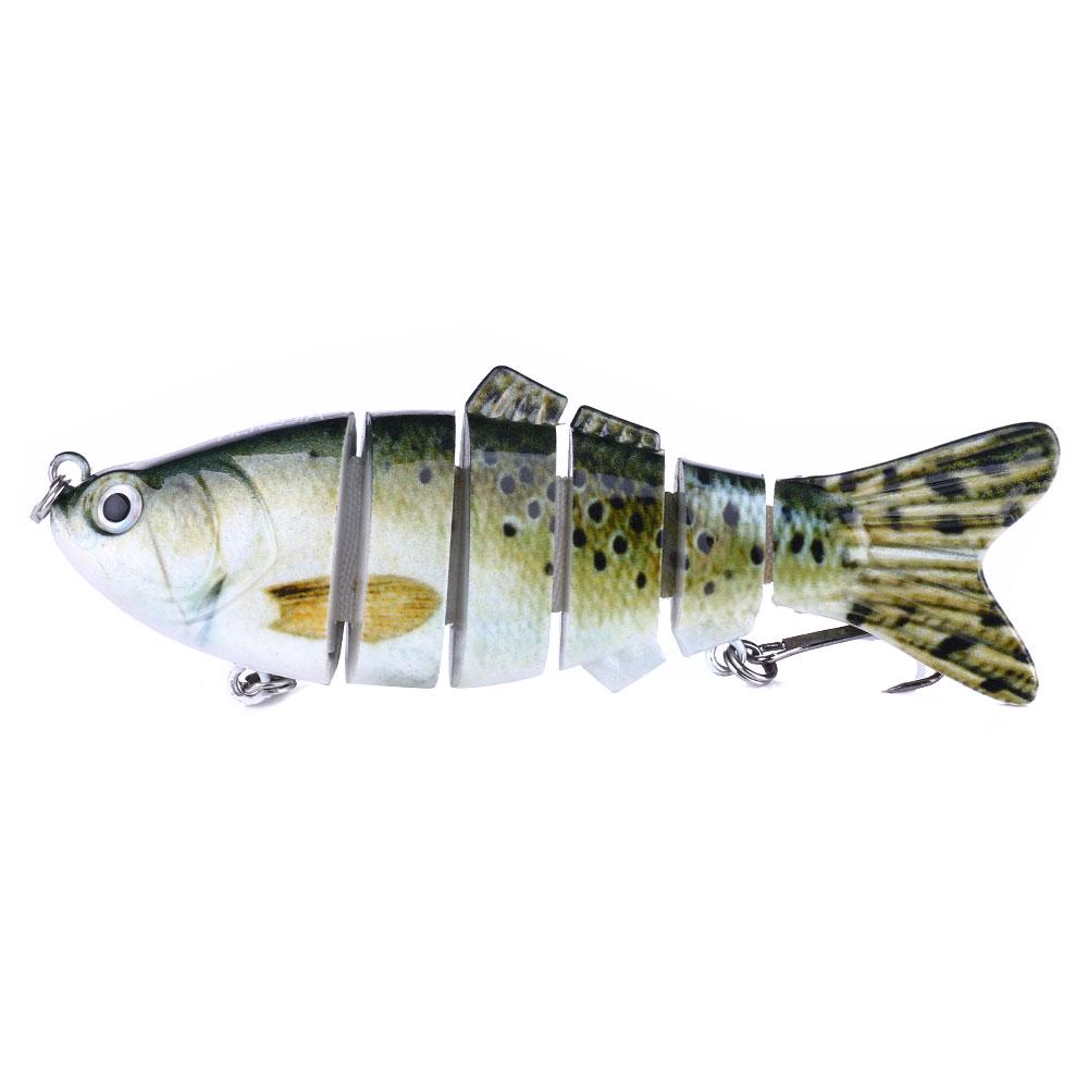 1 Piece Fishing Lure Hard Bait 10cm/18g Wobblers 6 Segments Swimbait Fishing Lure