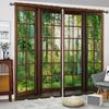 2pcs Forest Scenery Printed Curtains, Rod PocketDecorative Window Drapes, Window Treatments ForBedroom Living Room, Home Decor