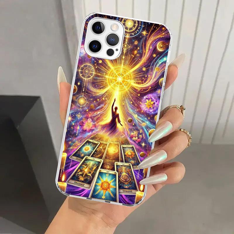 Чехол для телефона с картой Таро "Ведьма" для Iphone 17 Air 16 15 Plus 14 13 Mini 12 11 Pro Max 16E 7 8 SE 2020 Мягкий чехол с принтом 17 Air