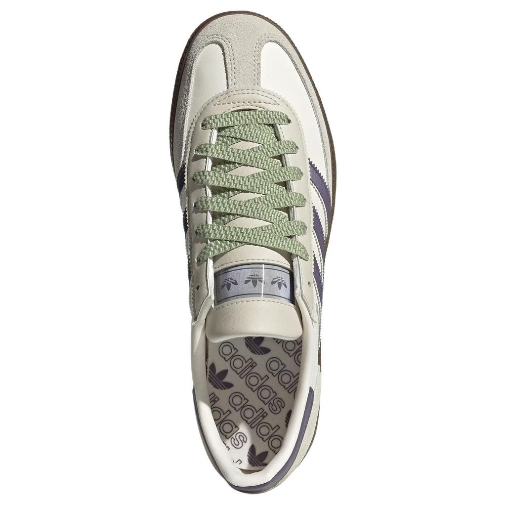 adidas Оригиналы HANDBALL SPEZIAL Кожаные Низкие Скейтборд Обувь Унисекс Нефритовый Белый JR4499