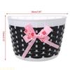 A1A2 Scooter Basket Children Bike Plastic Knitted Bow Knot Front Handmade Bag