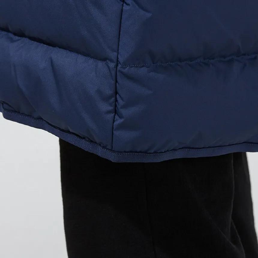 Nike Мужские пуховики синие с капюшоном умеренные (унисекс) Пуховики DV0756 410