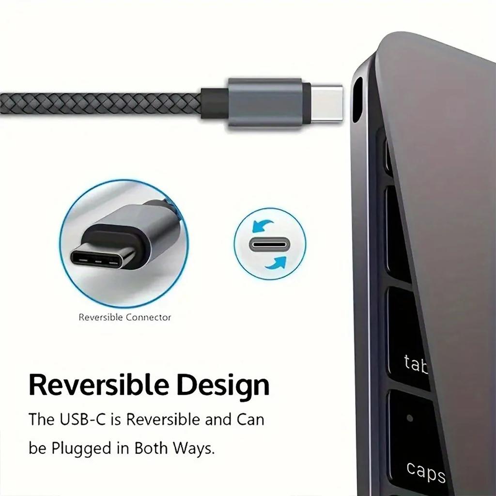 66 Вт 5 А Нейлоновый 1 м 2 м 3 м USB C на Type C Кабель для быстрой зарядки для 15 16 Pro Max Samsung S24 OPPO Кабель для зарядки