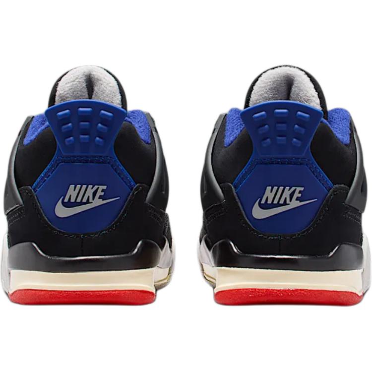 Jordan Детские кроссовки Air Jordan 4 Mid top Черно-синие для малышей и детей ясельного возраста IB4387-003
