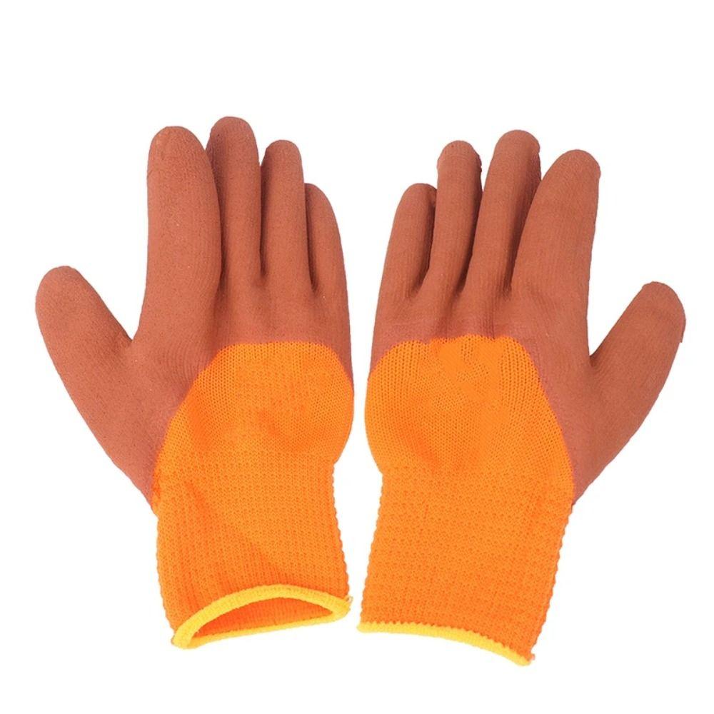 1 Pair Yellow Work Gloves Nitrile Pet Glove Safety Suppliers Protective Glove Work