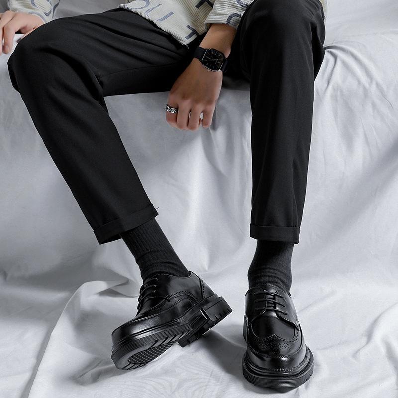 Мужские кожаные туфли A Hair Generation Brock в деловом стиле, повседневные туфли в британском и корейском стиле, свадебные туфли жениха 1376-R