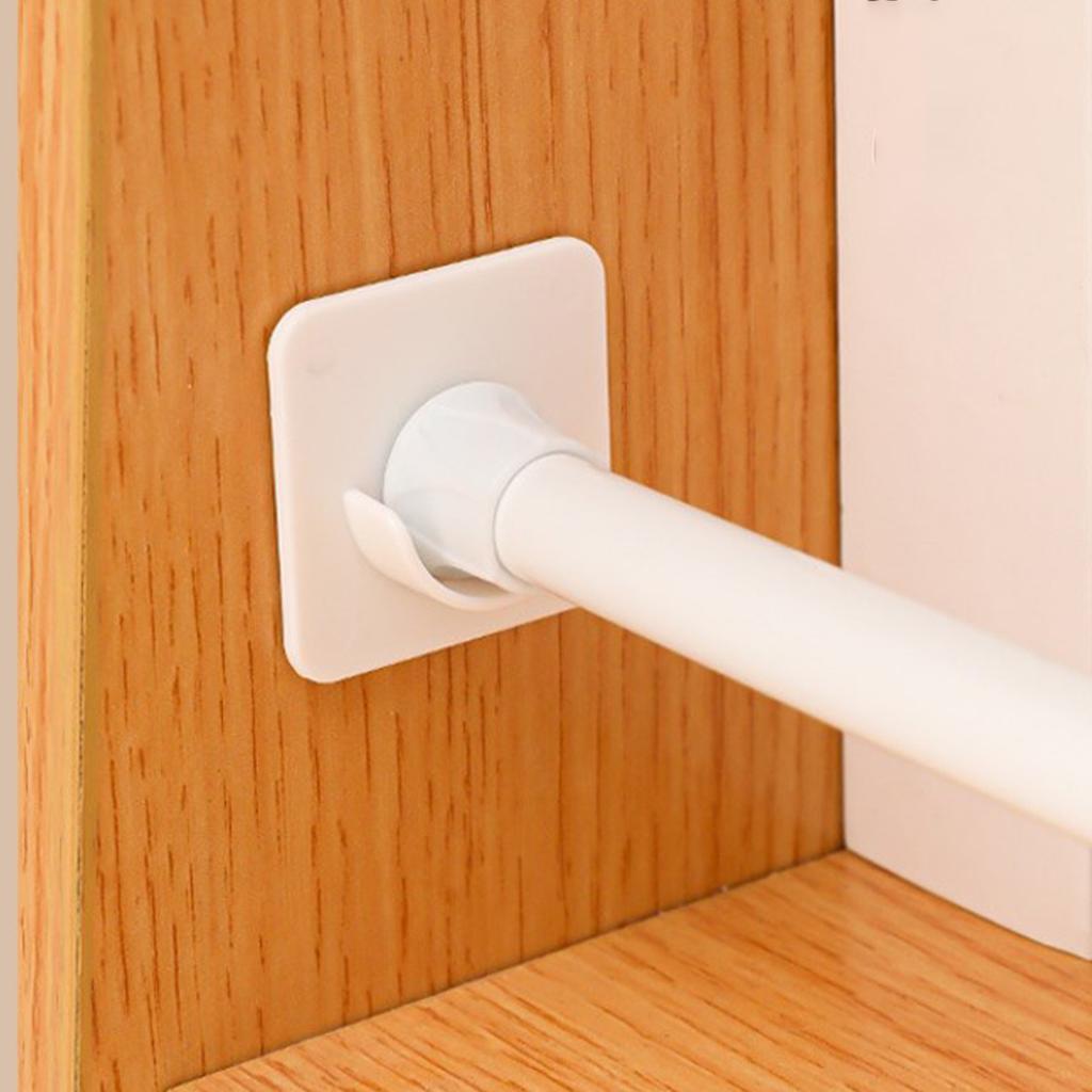 Держатель для шторного карниза Стабильный Фиксированный Самоклеящийся Телескопический Карниз Кронштейн для Дома Ванной Кухни