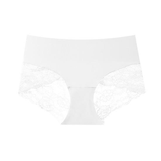 Хлопковое нижнее белье для женщин, сексуальные кружевные эластичные трусики-хипстеры, трусики-бикини с высокой посадкой и бесшовной мягкой чашкой