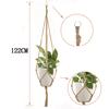 Pocket Hanging Hemp Cord Net Hemp Rope Flower Pot Gardening Green Hanging Net Flower Pot Hanging Basket Plant