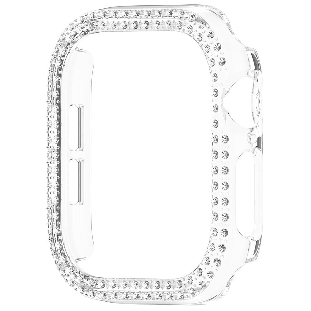 Алмазный Чехол Для Apple watch Серии 10 9 8 7 6 5 SE Ultra 40мм 42мм 46мм 44мм 45мм 49 41мм Защитный PC Бампер защитная Крышка