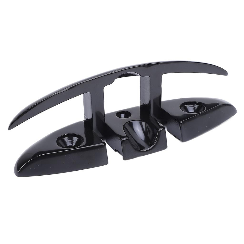 6-дюймовая складная швартовная утка из нержавеющей стали 316, морские швартовные утки для троса, сверхпрочные, с черным покрытием, швартовные утки для яхты, автодома