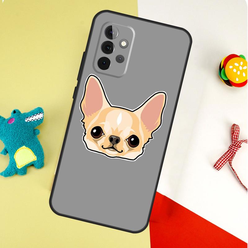 Чехол для телефона Samsung Galaxy A55 A35 A15 A54 A34 A14 A53 A33 A13 A05 A06 A16 A22 A32 A52 с изображением собаки чихуахуа