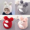 Neck Cover Beanie Cap Ear Protection Bonnets Cute Bear Earflap Hat Toddler Boy Girl