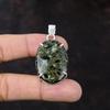 Copper Seraphinite Pendant Stylish Jewelry 925 Sterling Silver Pendant Natural Gemstone Pendant Handmade Jewelry Gift For Him Decent Jewelry