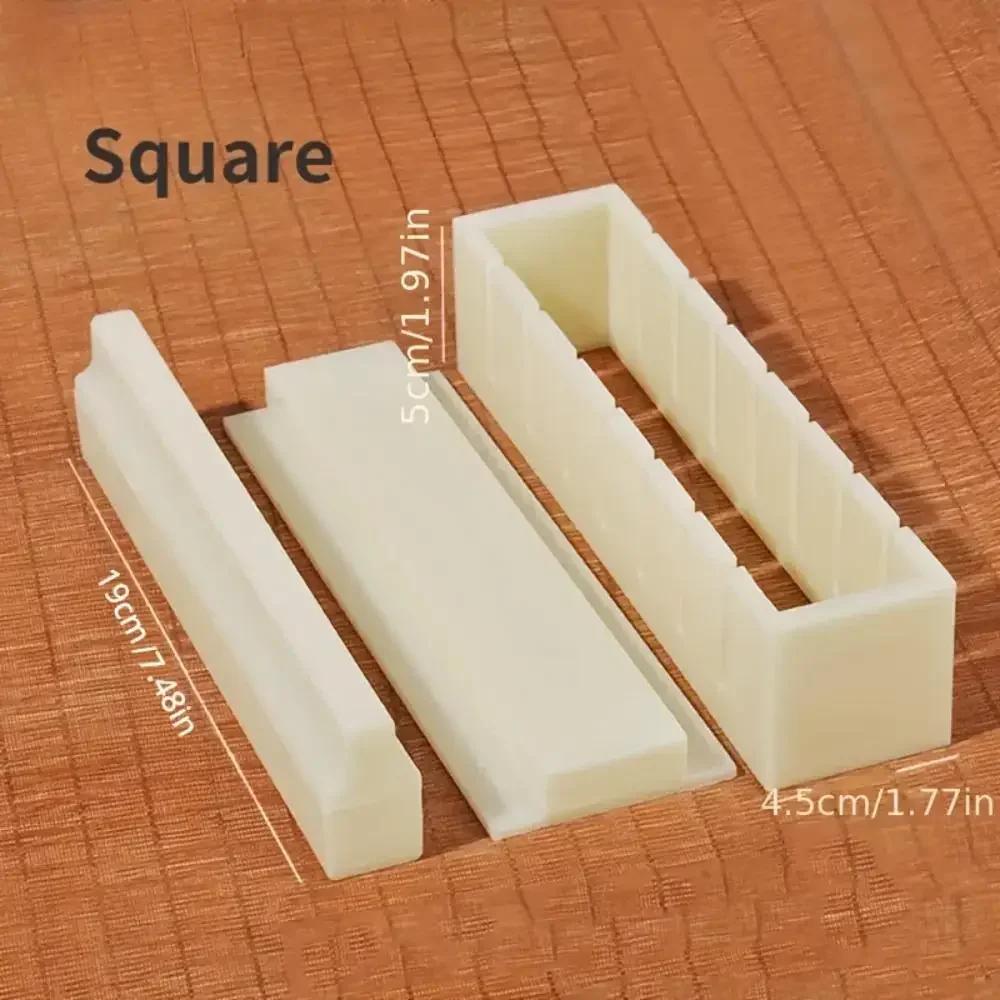 1PC Sushi Grinder Making Tools Sushi Driver Rice Round Mold Mold Square Sushi Grinder Making Tools Kitchen Bento Mold Onigiri