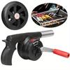 Outdoor Barbecue Fire Bellows, Hand Crank Air Blower Tool, Portable BBQ Fan for Camping Stove Accessories