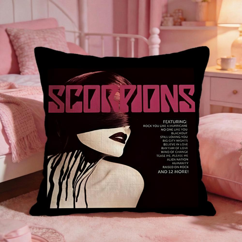 Scorpions Band Hot Cushion Cover Premium Comfort Reversible Pillow Cove Two In One Design For Any Room Car Interior