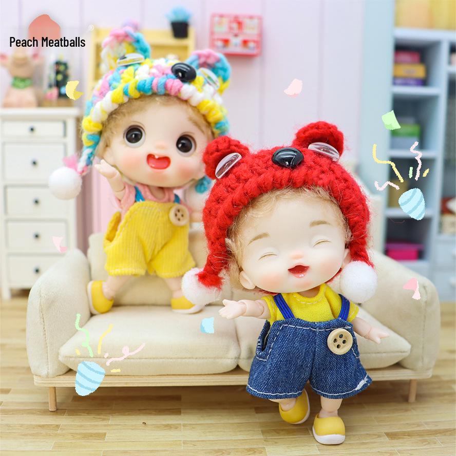 Taotao Maruko OB11 Пуховка Медведь BJD: Съемная серия сочлененной одежды