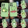 Мятно-зеленый забавный чехол-лягушка для Samsung Galaxy M33 M15 M55 M13 M23 M53 M31 M51 M14 M34 M54 M20 M30s M32 M52