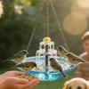 Креативная солнечная купальня для птиц, плавучий фонтан, поилка для колибри, садовый декор для дома