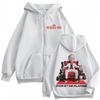 Rapper Jul OUBLIEZ-MOI Mode Print Reißverschluss Hoodie Herren Damen Mode Sweatshirts Winter Ästhetik Lässig Locker Zip Up Jacke