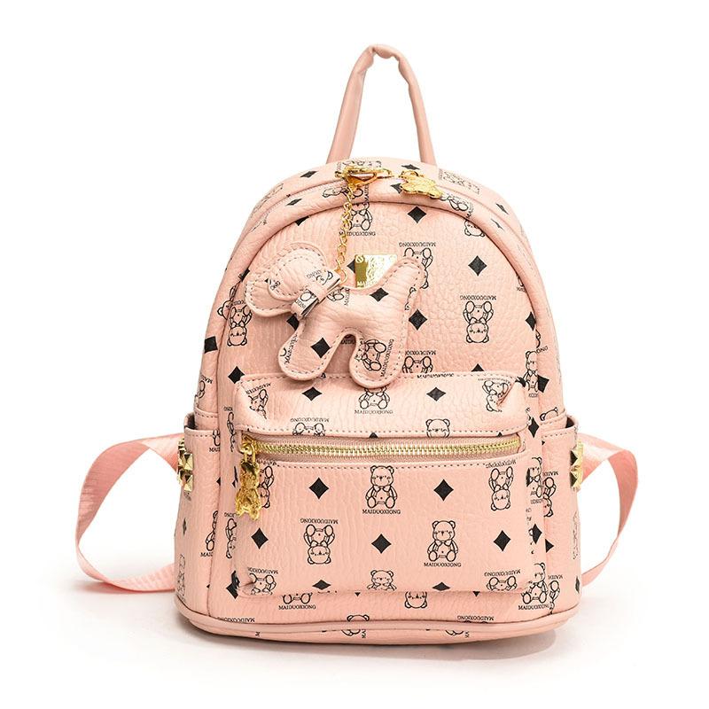 Ранняя весна новая высококлассная сумка медведь классический рюкзак универсальный на одно плечо женский