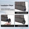 Universal 3-Pack Bungee Pull Ring End Cap Kit,Replacement Shade Parts for Exterior Sun Shades Outdoor/Indoor Roller up Blinds (Black)