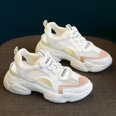 Модные женские сандалии Лето Новые женские сандалии на платформе Массивные Удобные Сетчатые С открытым носком Повседневные Спортивные сандалии Женская обувь