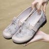 Женские повседневные мягкие холщовые мокасины, удобная обувь для вождения, легкая нескользящая модельная обувь для женщин, дышащая рабочая обувь на плоской подошве с низким верхом