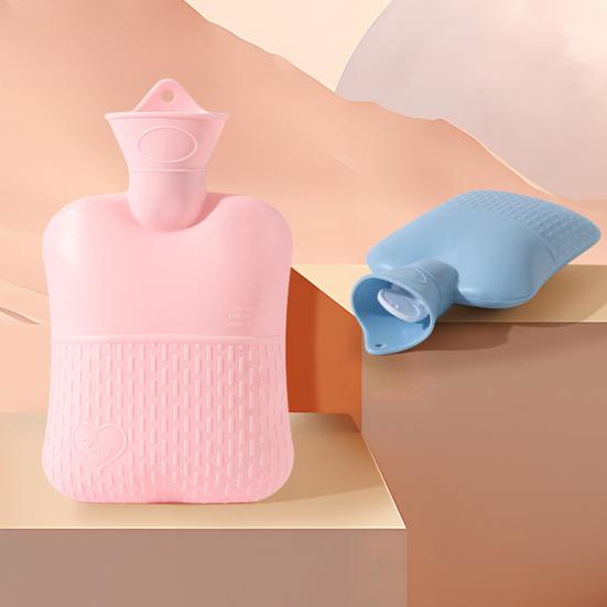 1000ML PVC Hot Water Bottle Leak-proof Hot Cold Compress Hot Water Bag