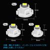 NAKOBO T4.2 LED Bulb Meter Sphere Panel Bulb 1SMD 3030 Chip Car Indicator Dashboard Light Universal White (10 Pack)