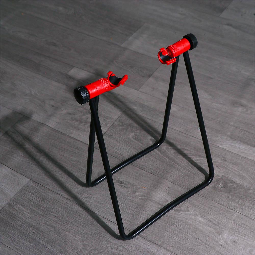 U-Shaped Folding Hub Repair Bracket Parking Rack Bike Triangle Vertical Stand Bicycle Floor Stand
