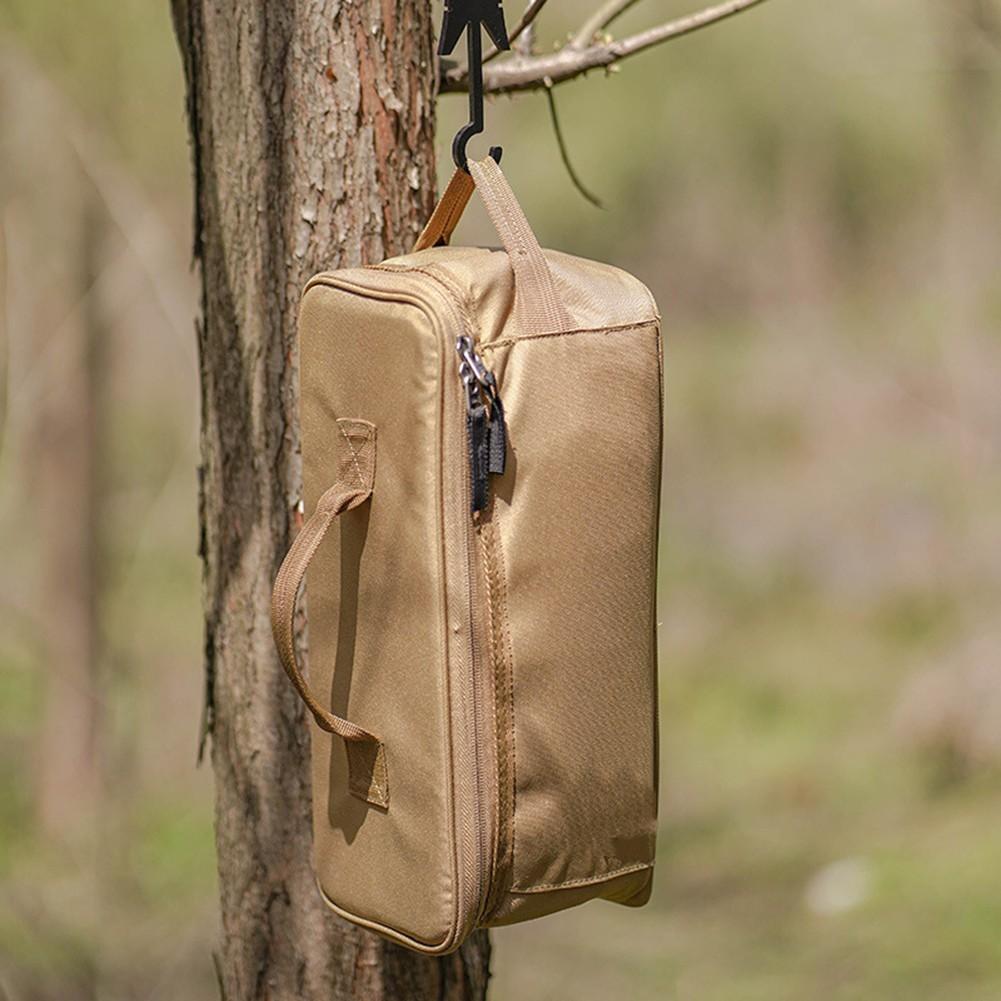 Cotton Webbing Handle Storage Bag for Camping Essentials 34x14x14cm