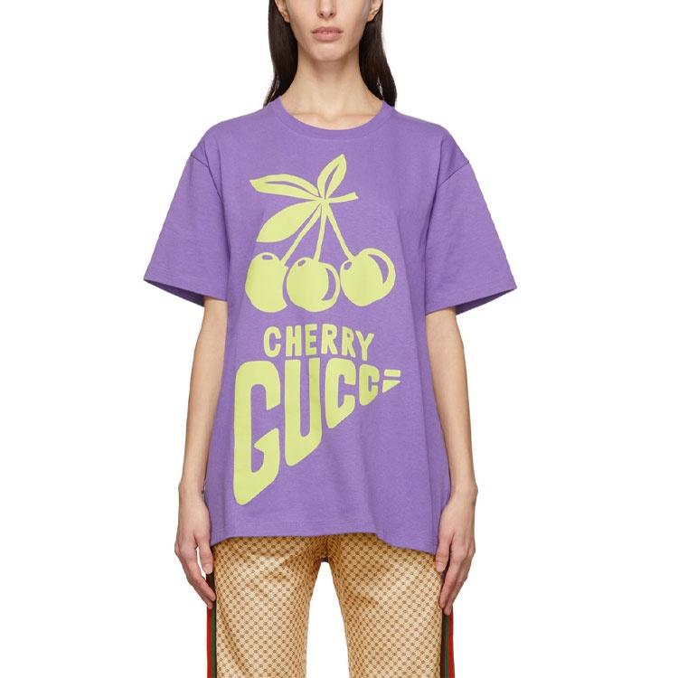 GUCCI T Shirt Women's Light Purple 615044-XJDZ3-5641