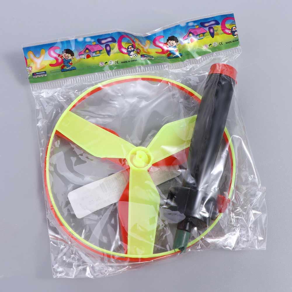 Outdoor Toys Pull String Flying Disc Flying Spin Top Pull String Flying UFO Kids Toys