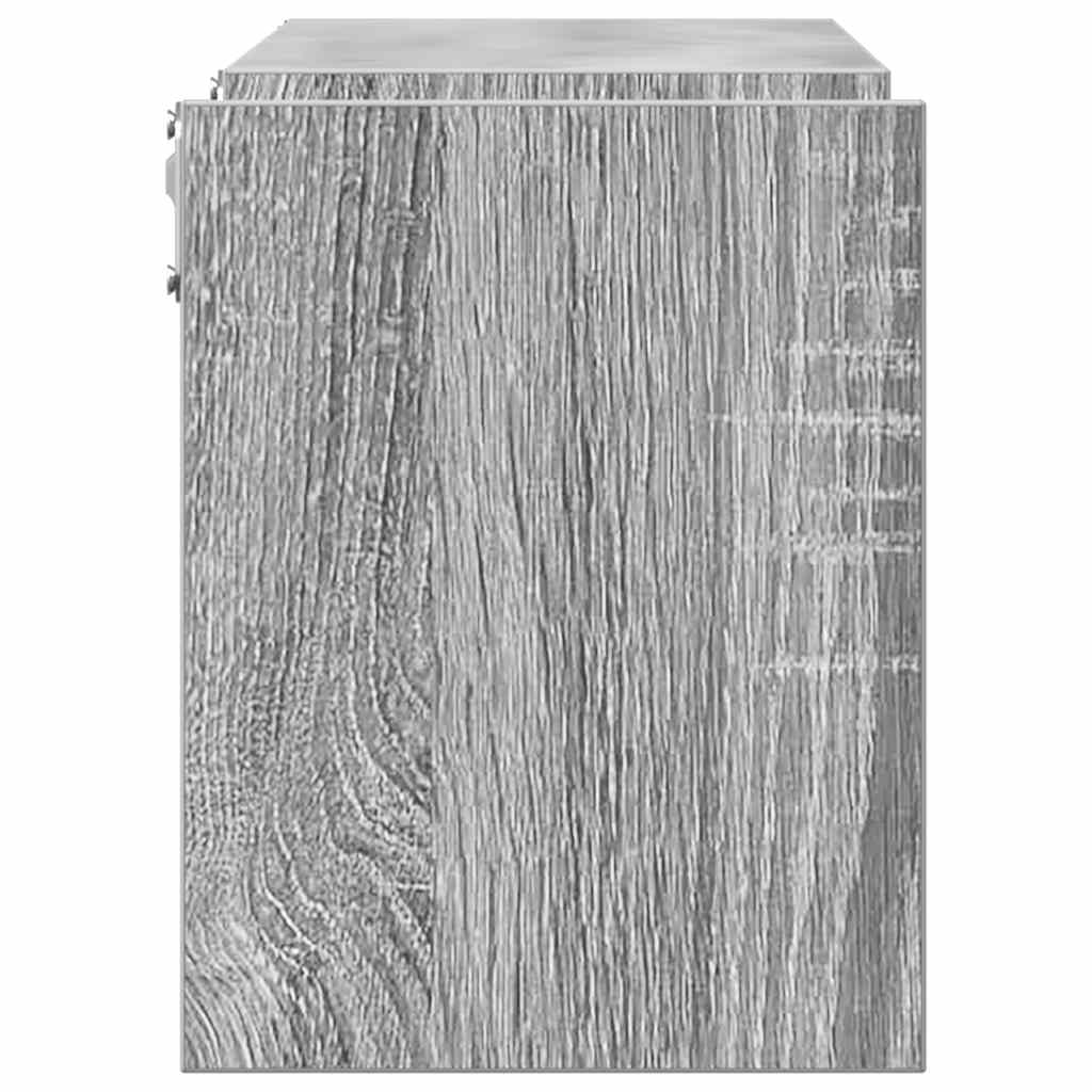 Wall Shelves 2 pcs Grey Sonoma 100 x 15 x 20 cm Particleboard