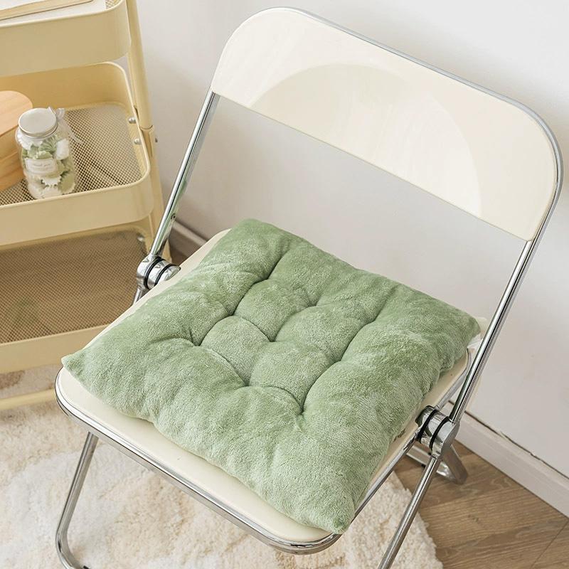 1PC Butt Pad for Home&Office Chair Pad Non-slip Plush Thickened Back Cushion 40x40cm Square Seat Cushion