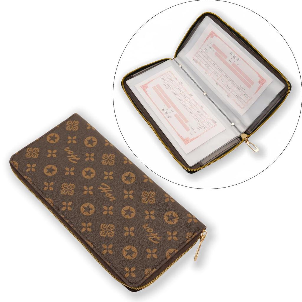 Passbook & Check Storage Album - Large Capacity Card Holder & Document Sleeve