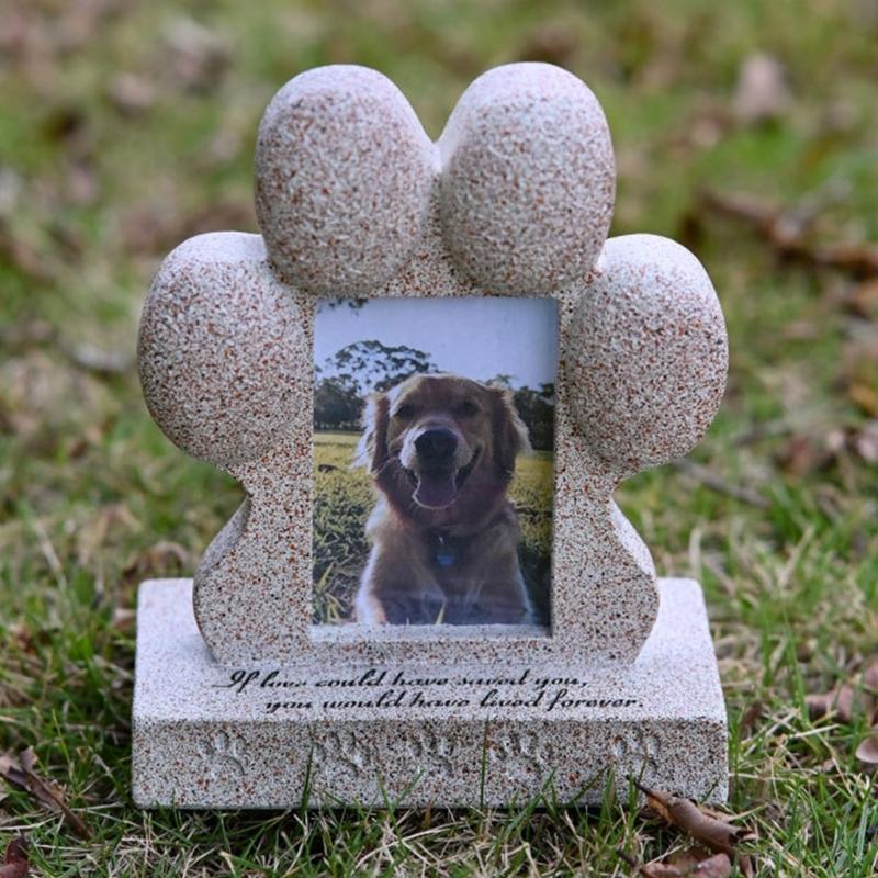 Смолы Собака Кошки Мемориальная Скульптура Памятник Питомцу для Украшения Дома и Сада Статуя Питомца