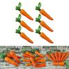 Artificial Carrots 6PCS Mini Carrots Fake Vegetable Display for Dollhouse and Party Decoration Crafts Market Display