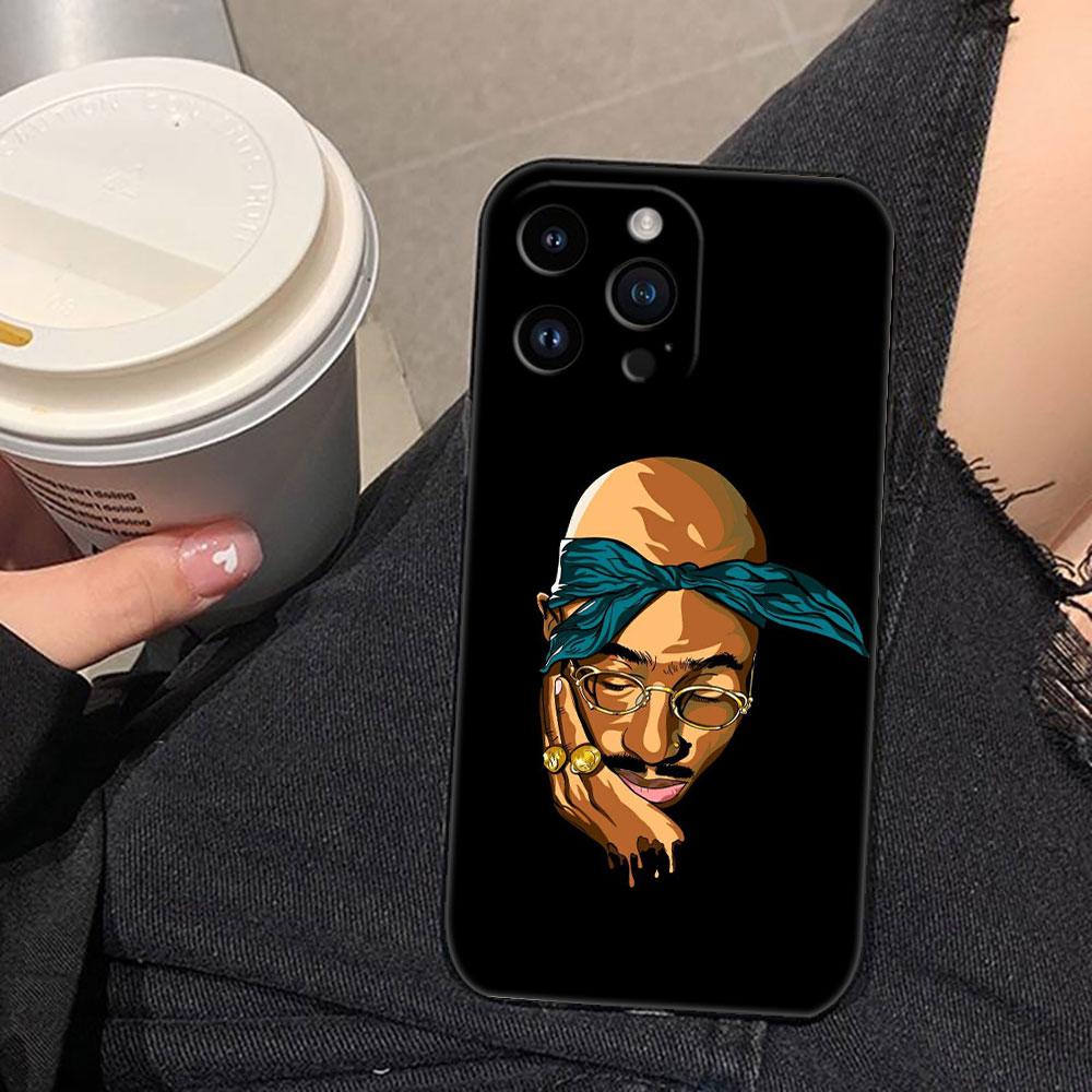 Чехол для телефона Rapper 2pac Tupac Yinuoda Для iphone Apple 17 AIR 16E 16 15 14 13 12 11 Pro XR Max 8 7 Plus Чехол из ТПУ Funda Capa