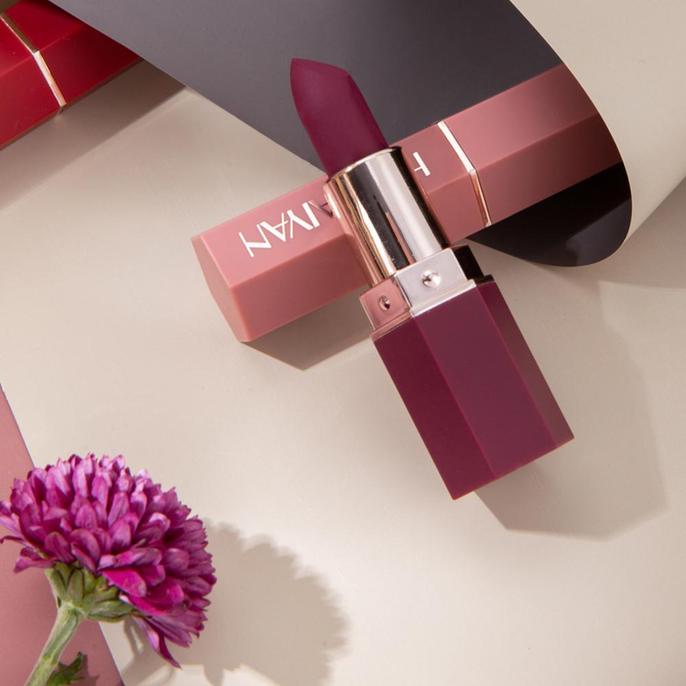 HANDAIYAN 6 цветов матовая водостойкая бархатная нюдовая помада сексуальные красные коричневые пигменты макияж длительный профессиональный